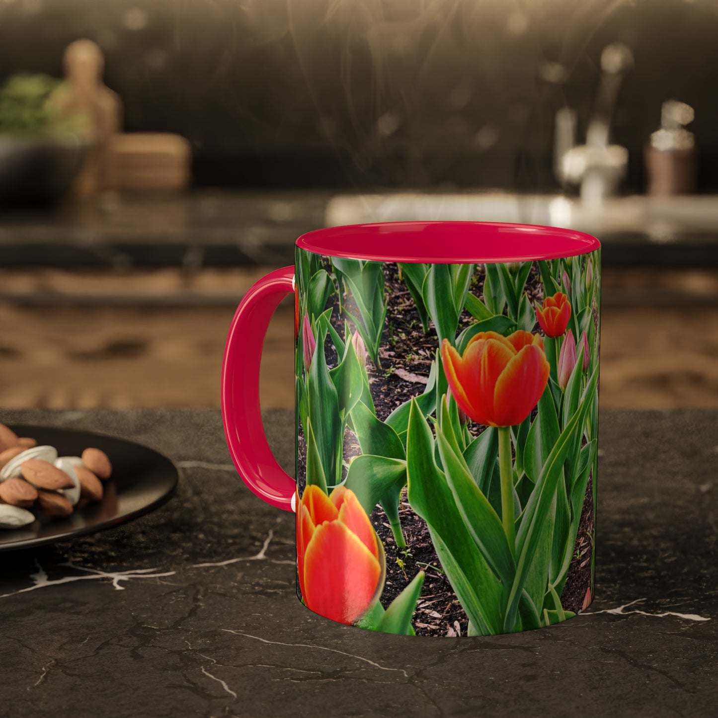 Red Tulips Mug, 11oz (SP Photography Collection) RED