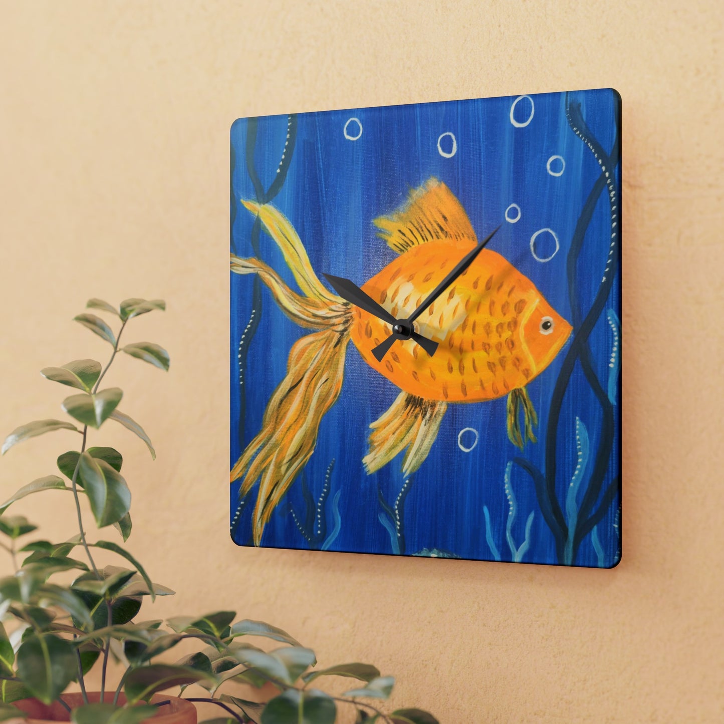 Goldfish Acrylic Wall Clock (Brookson Collection)