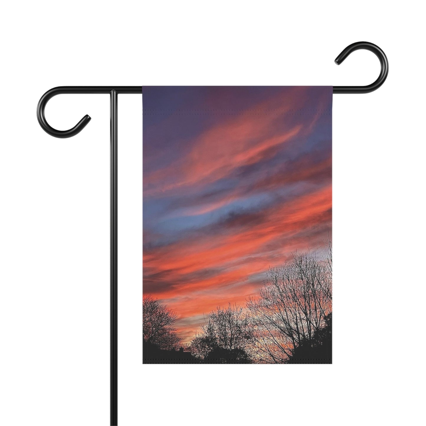 Pink Sky Flag Garden & House Banner (B & J Collections)(Pole not included)