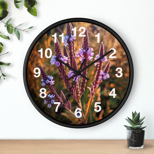 Purple Fields Clock (SP Photography Collection)