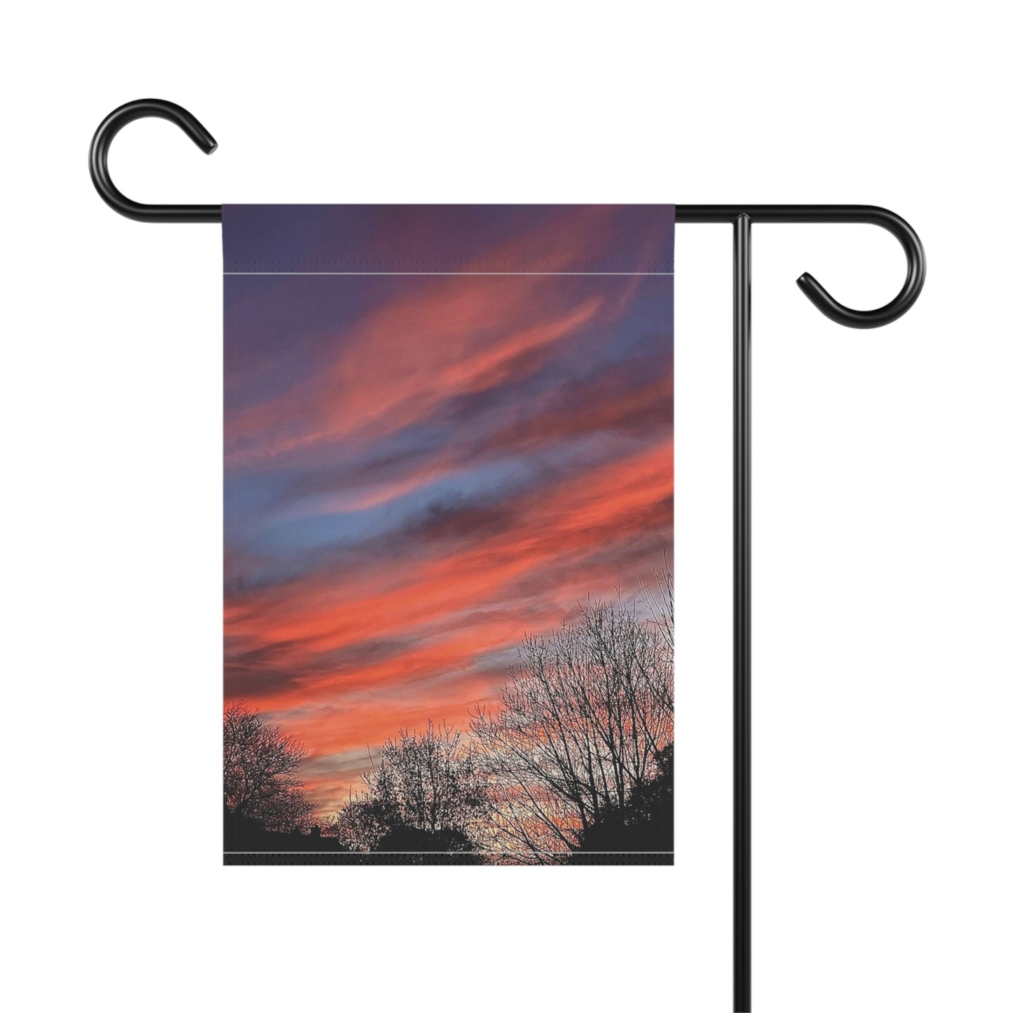 Pink Sky Flag Garden & House Banner (B & J Collections)(Pole not included)