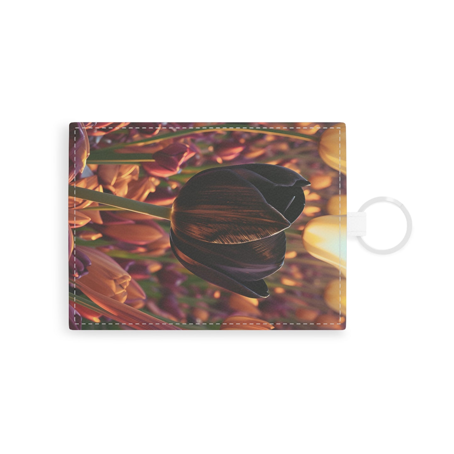 Purple Tulips Leather Card Holder (SP Photography Collection)