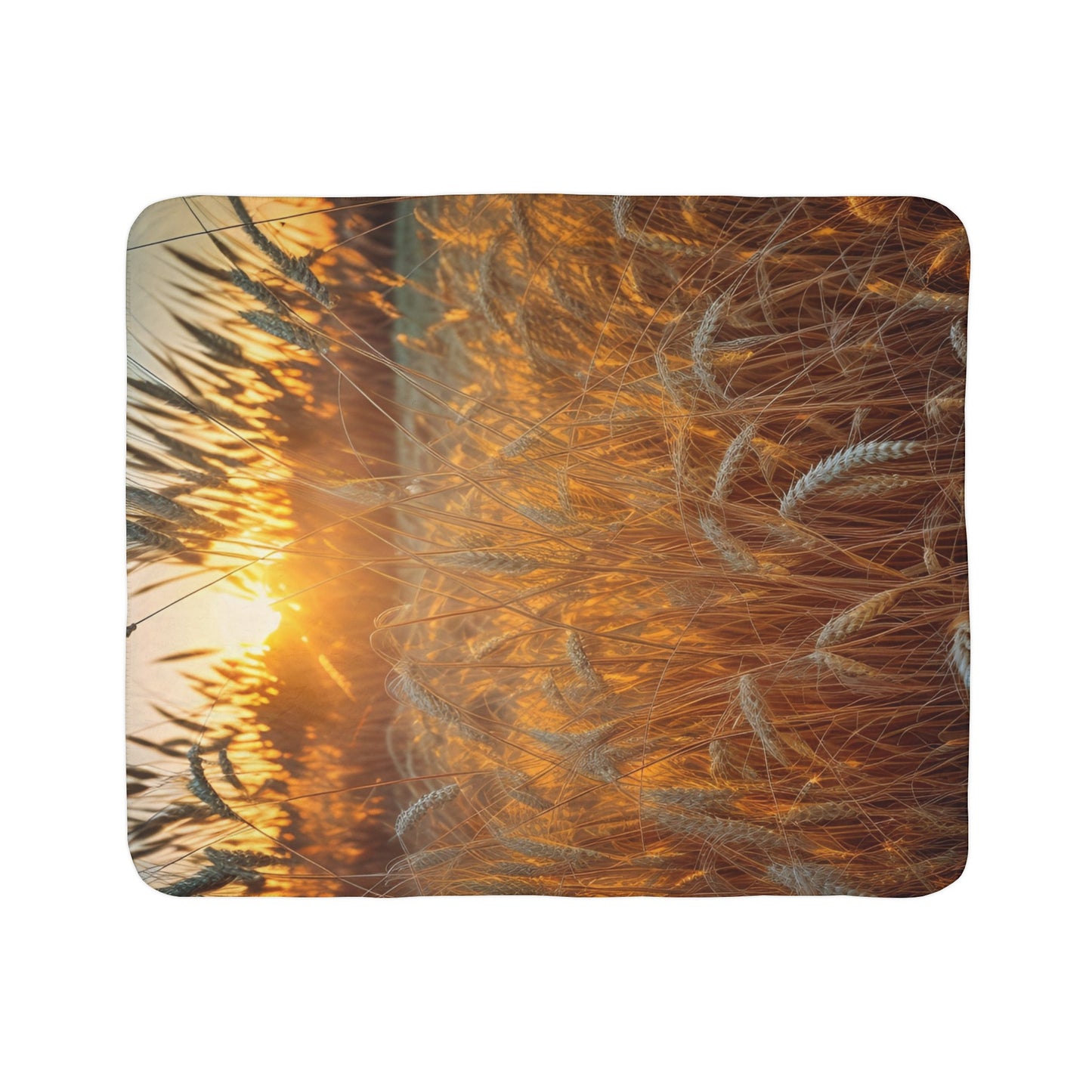 Golden Wheat Fleece Sherpa Blanket (SP Photography Collection)