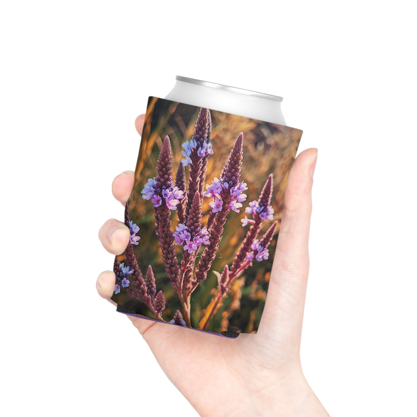 Purple Fields Can Regular Cooler Sleeve (SP Photography Collection) PURPLE