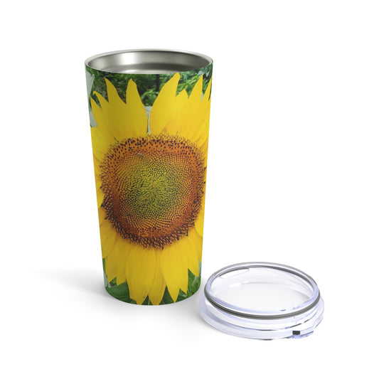 Yellow Sunflower Tumbler 20oz (Enchanted Exposures By Tammy Lyne)