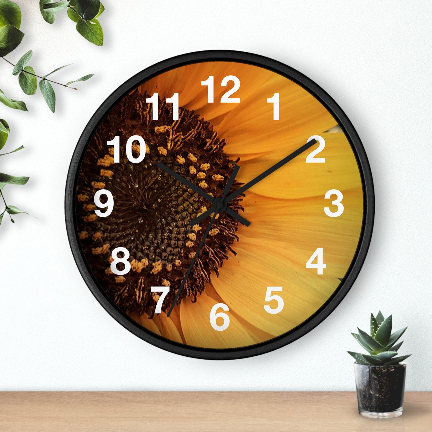 Sun Ray Sunflower Wall Clock (SP Photography Collection)