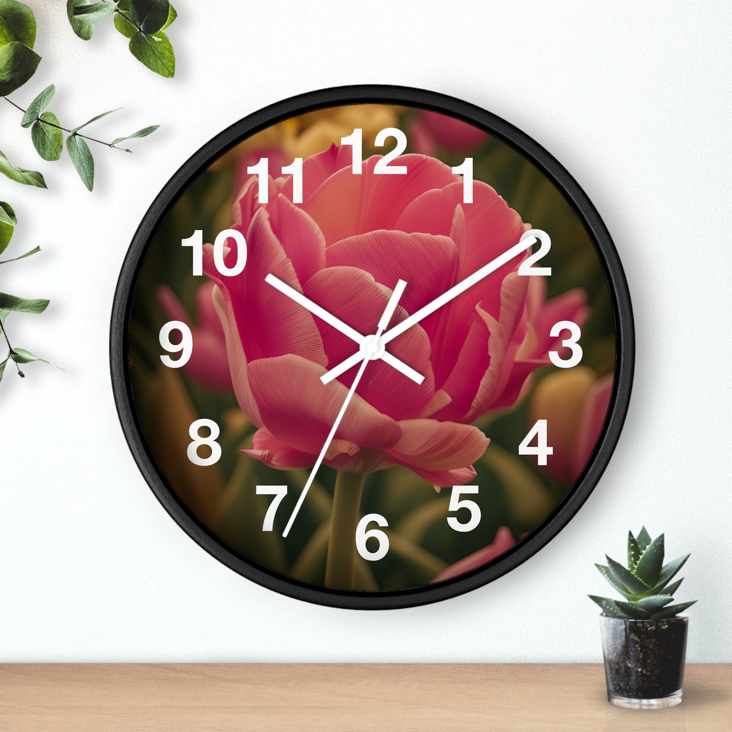 Pink Buttercup Clock (SP Photography Collection)