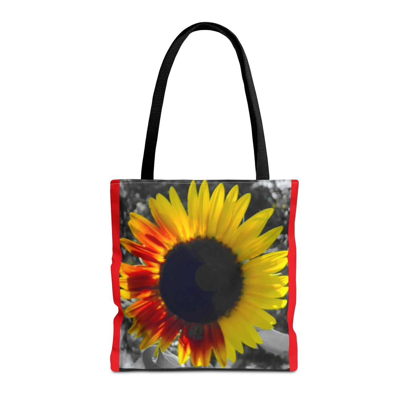 Mixed Sunflower Butterfly Tote Bag (Enchanted Exposures By Tammy Lyne) RED