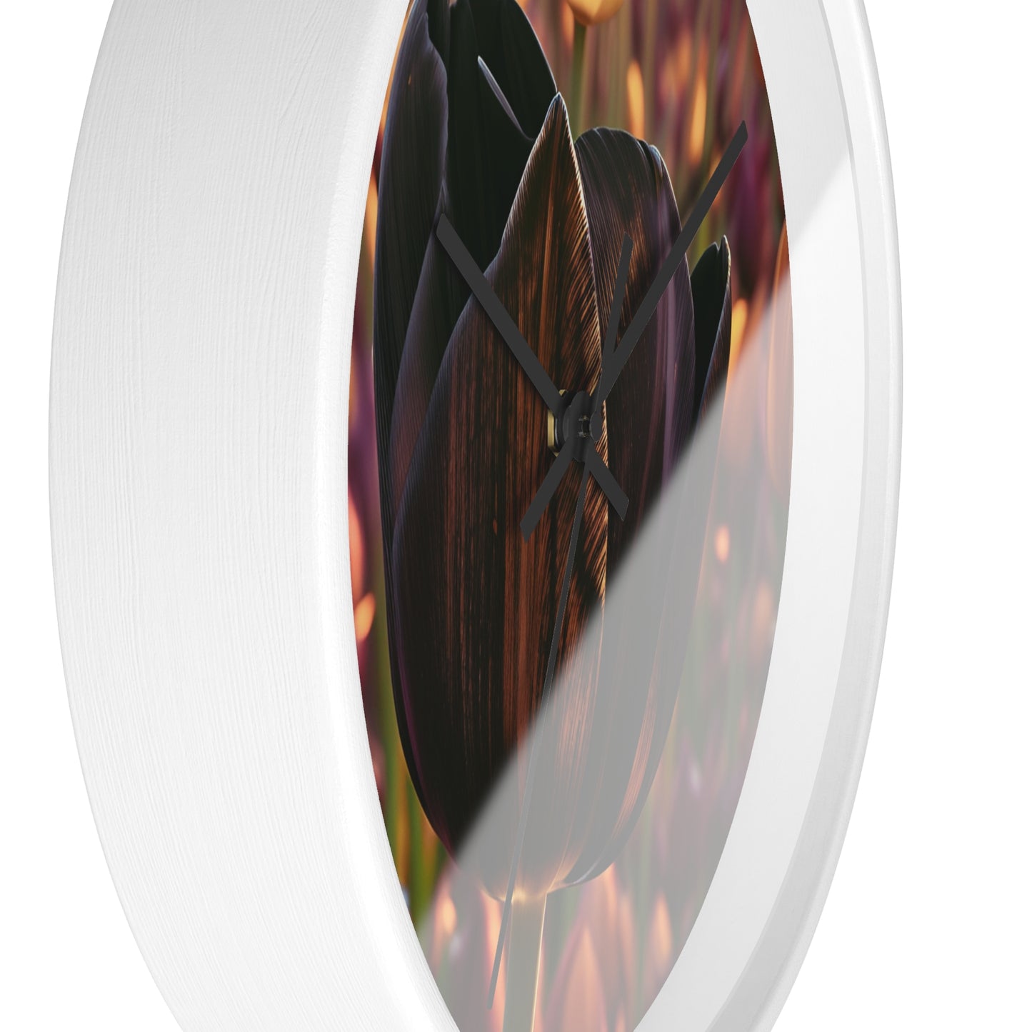 Purple Tulip Wall Clock (SP Photography Collection)