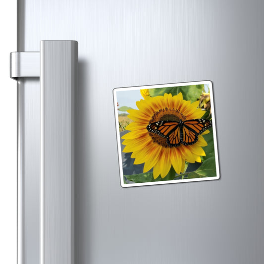 Happy Sunflower Magnet (Enchanted Exposures By Tammy Lyne)