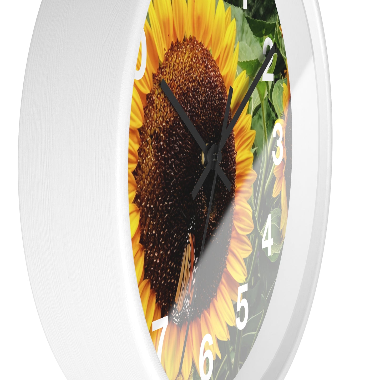 Bright Sunflower Wall Clock (Enchanted Exposures By Tammy Lyne)