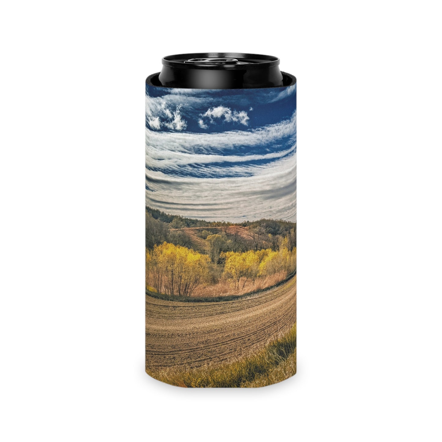 Dirt Road Can Slim Cooler Sleeve (SP Photography Collection) Brown