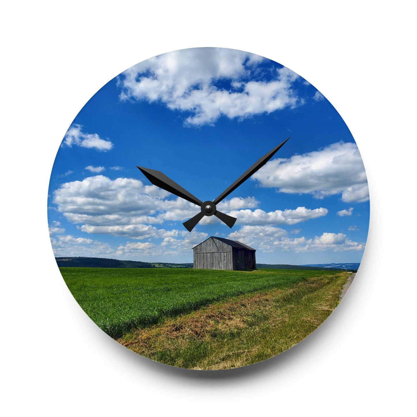 Lonely Barn Wall Clock (Enchanted Exposures By Tammy Lyne)