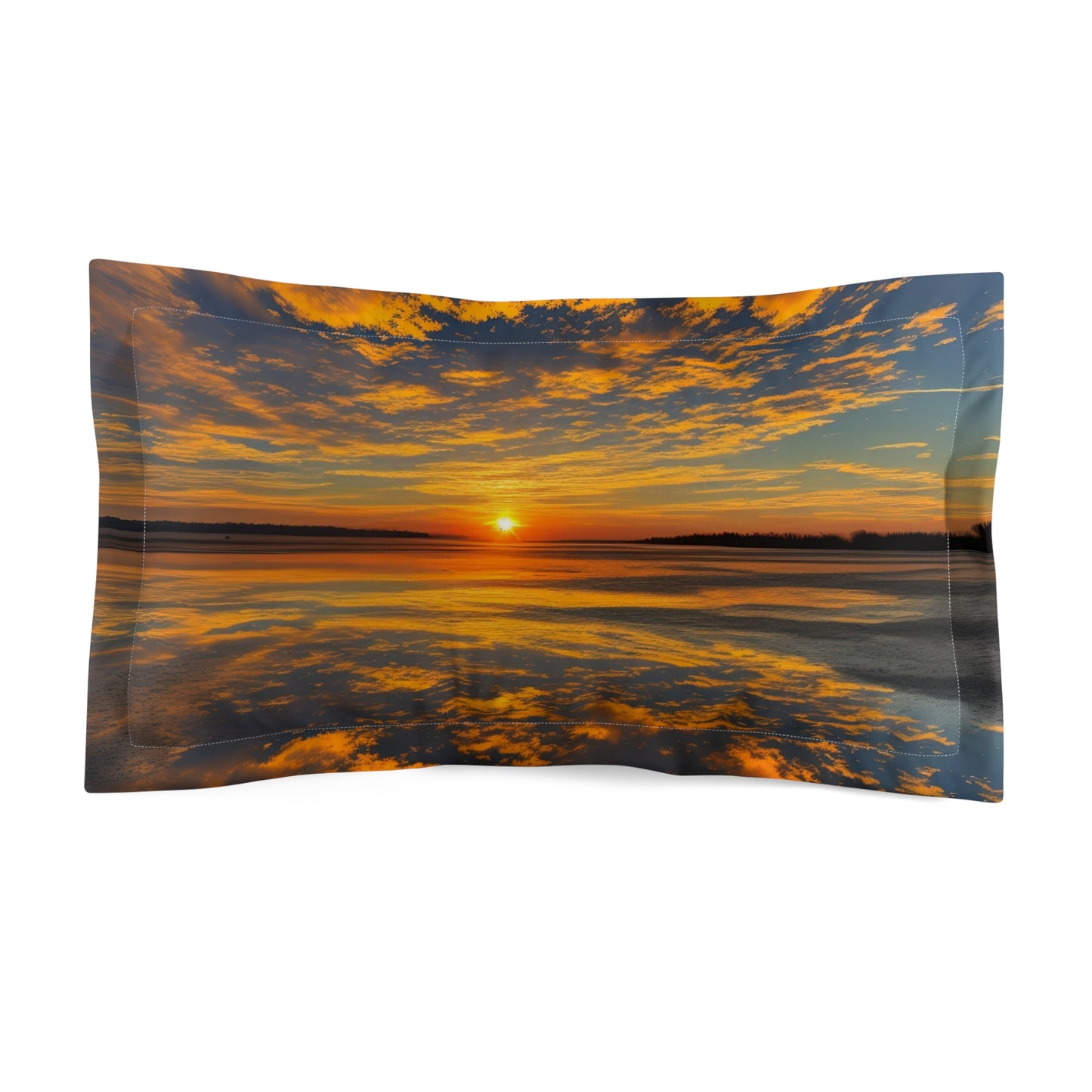 Orange Skies Microfiber Pillow Sham (SP Photography Collection)