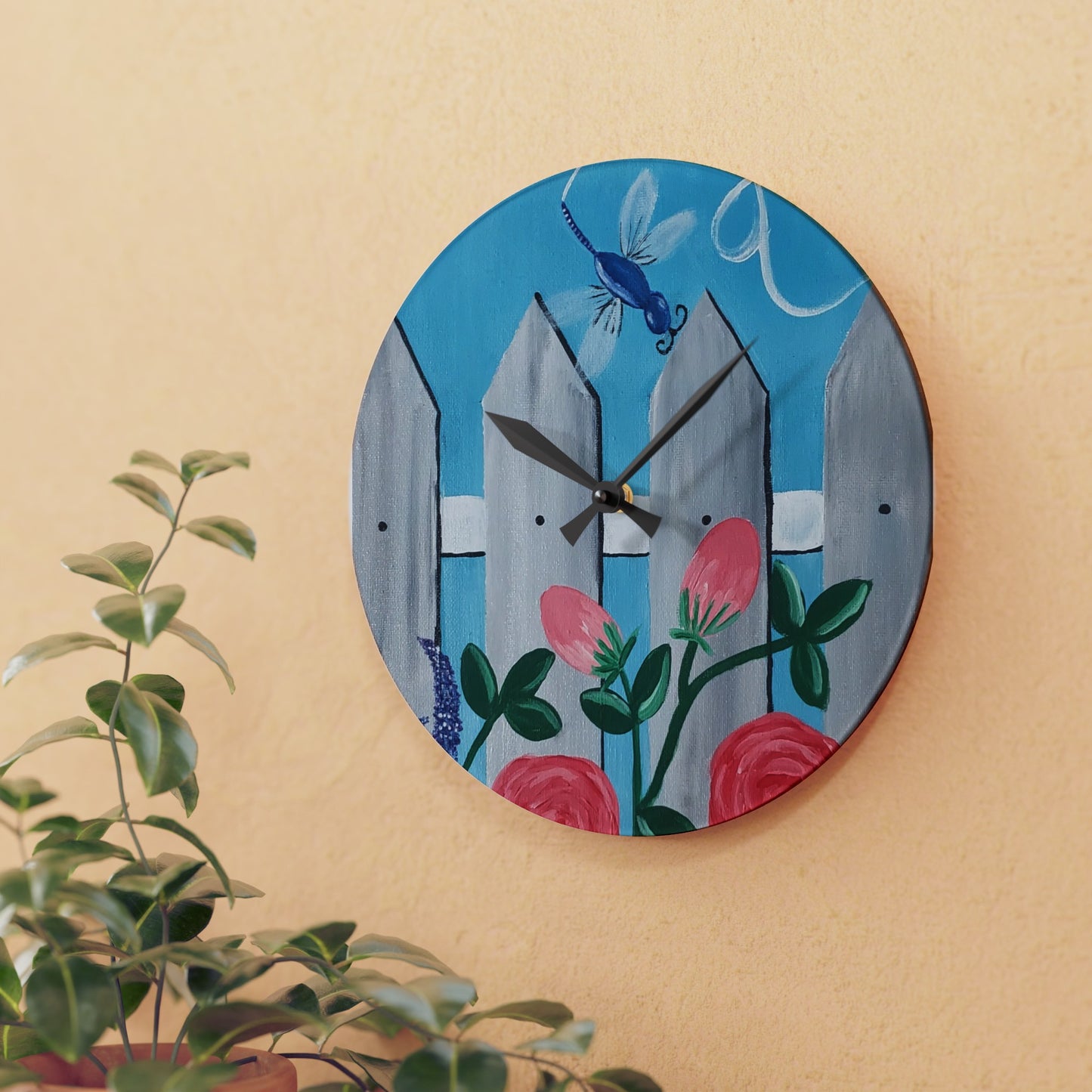 Spring is in the air Acrylic Wall Clock (Brookson Collection)