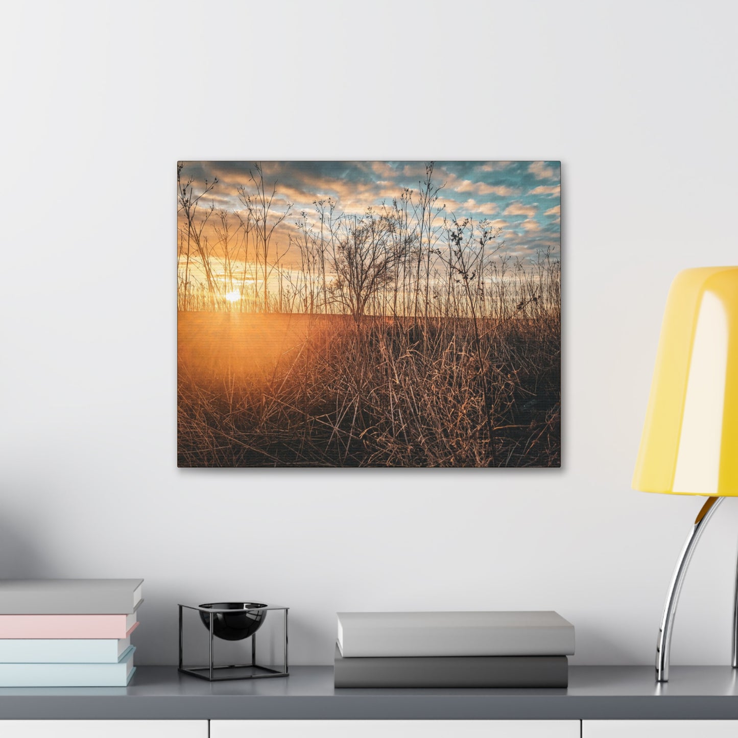 Cloudy Sunset Fields Wrap Canvas (SP Photography Collection)