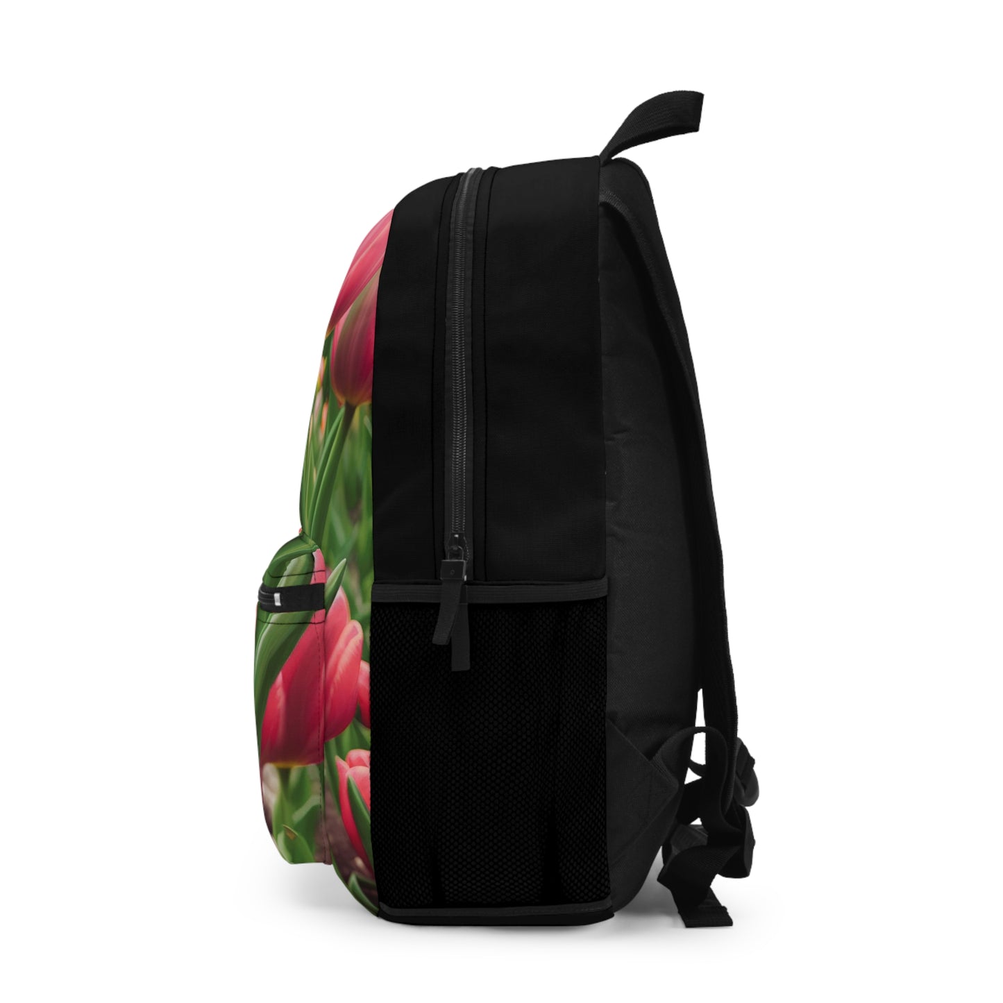 Pink Tulips Backpack (SP Photography Collection) BLACK