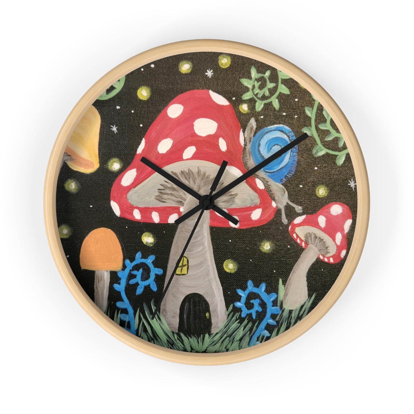 Magical Mushrooms Wall Clock (Brookson Collection)