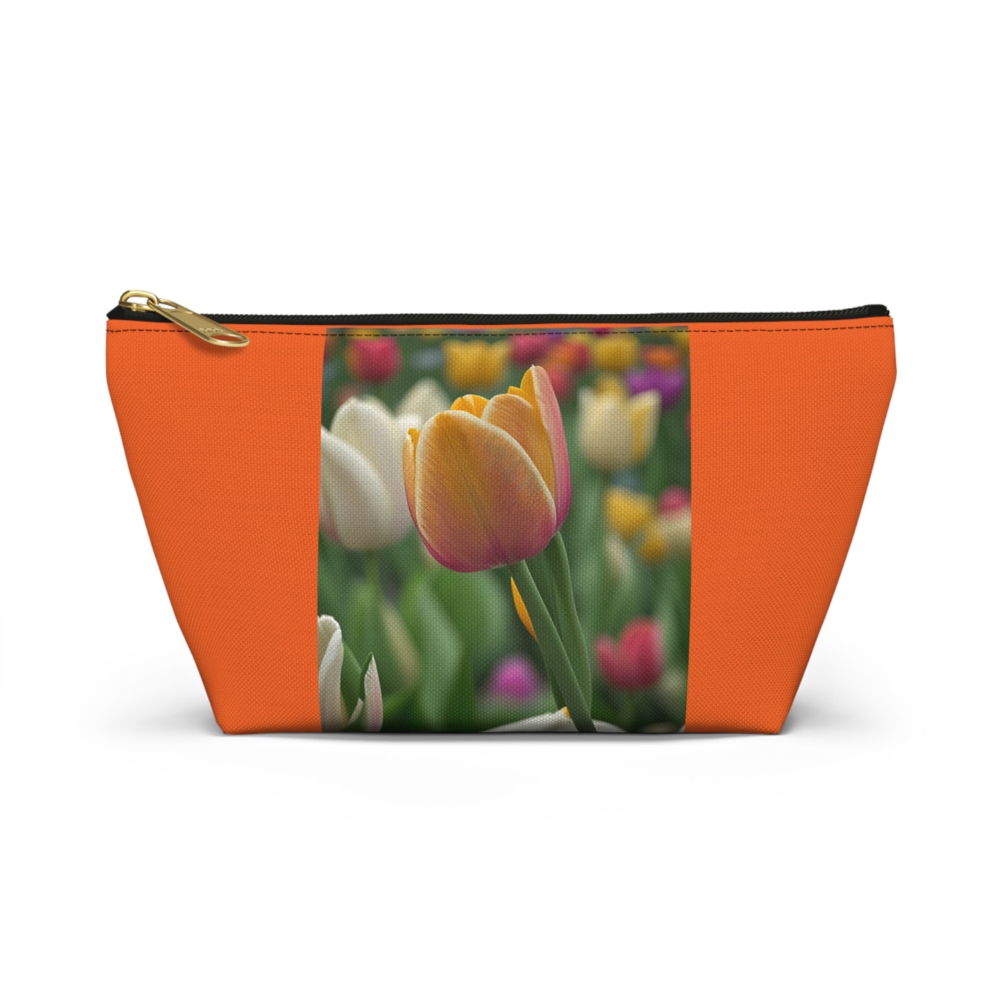 Orange Tulip Accessory Pouch w T-bottom (SP Photography Collection) ORANGE