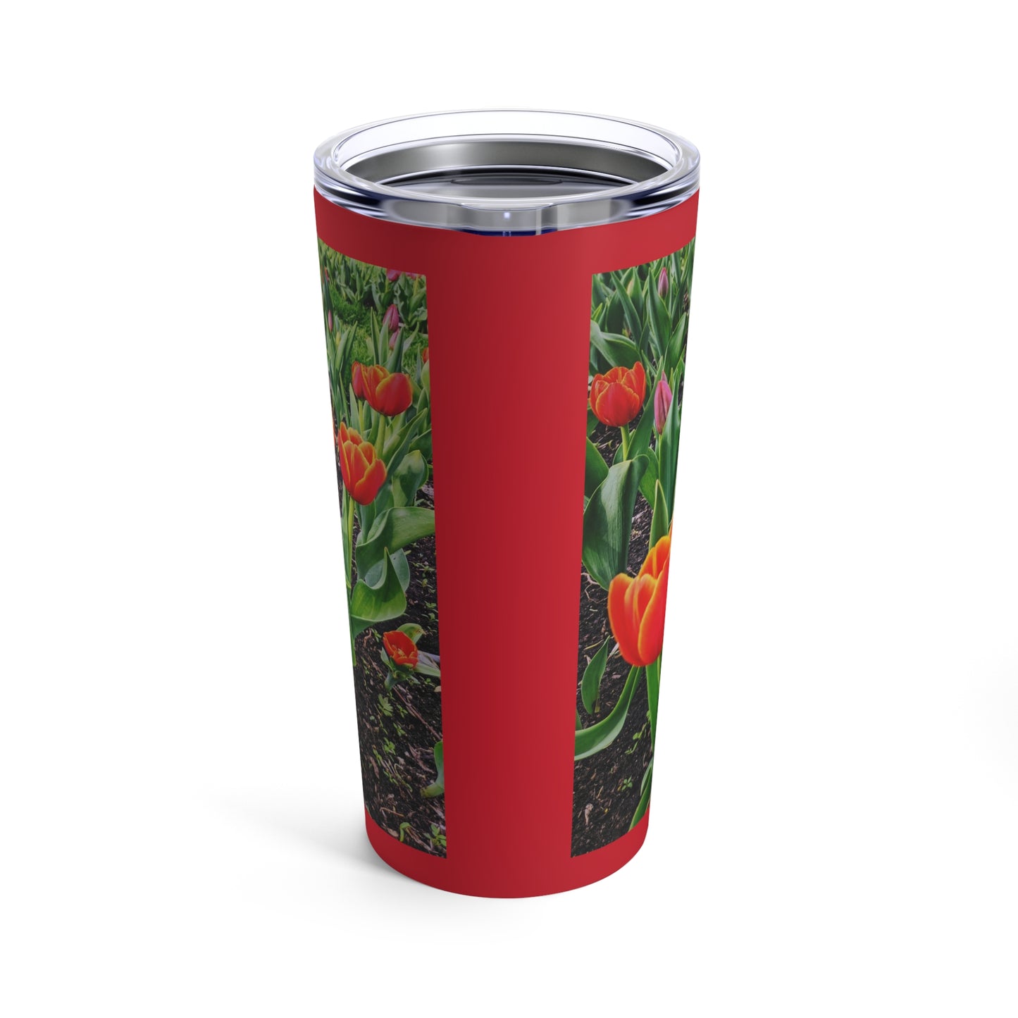 Red Tulips Tumbler 20oz (SP Photography Collection) RED