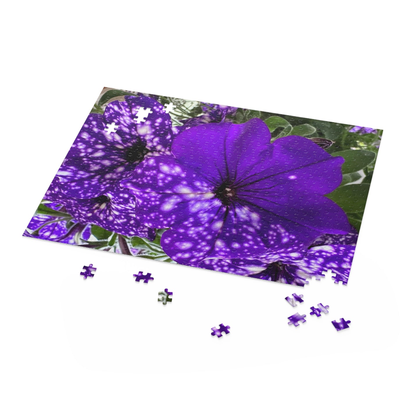 Purple Flower Puzzle (120, 252, 500-Piece) (Custom Creations By Catelyn)