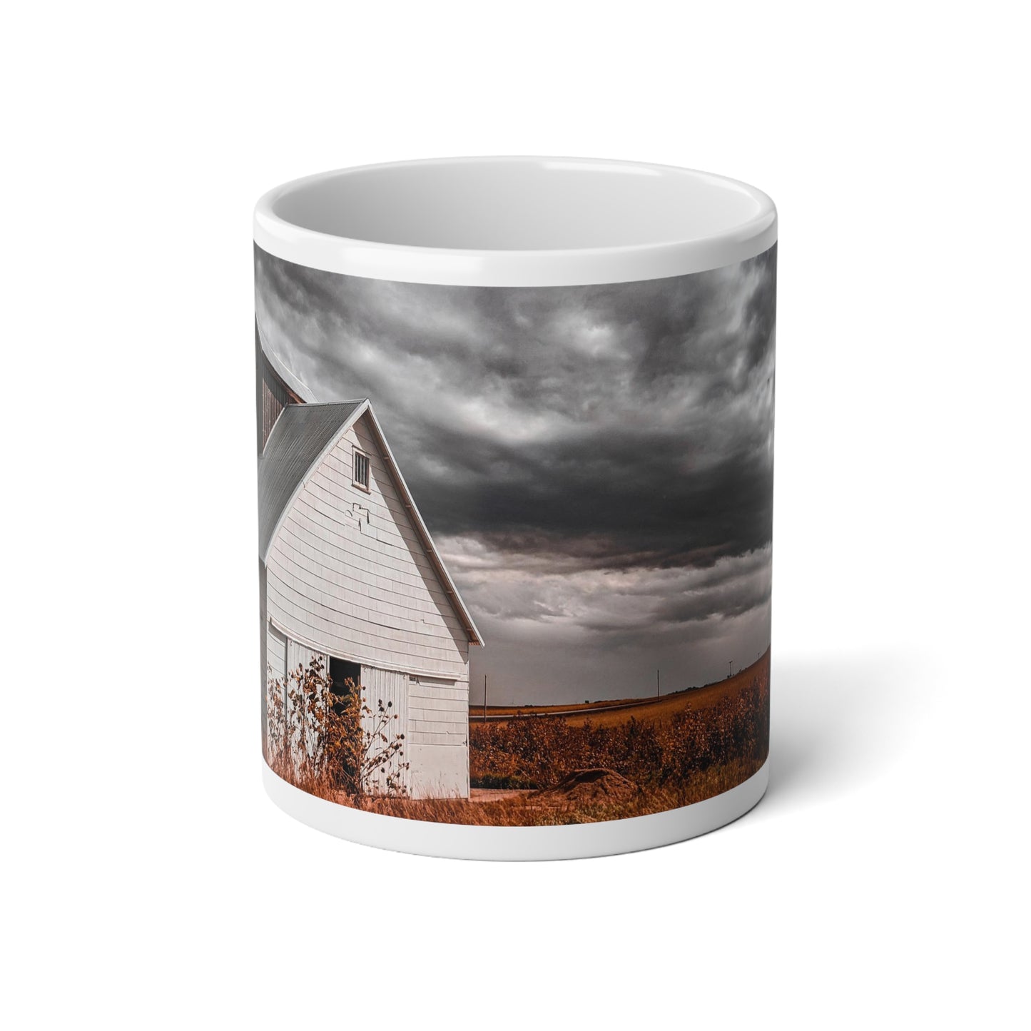 Field Barn Jumbo Mug, 20oz (SP Photography Collection) WHITE