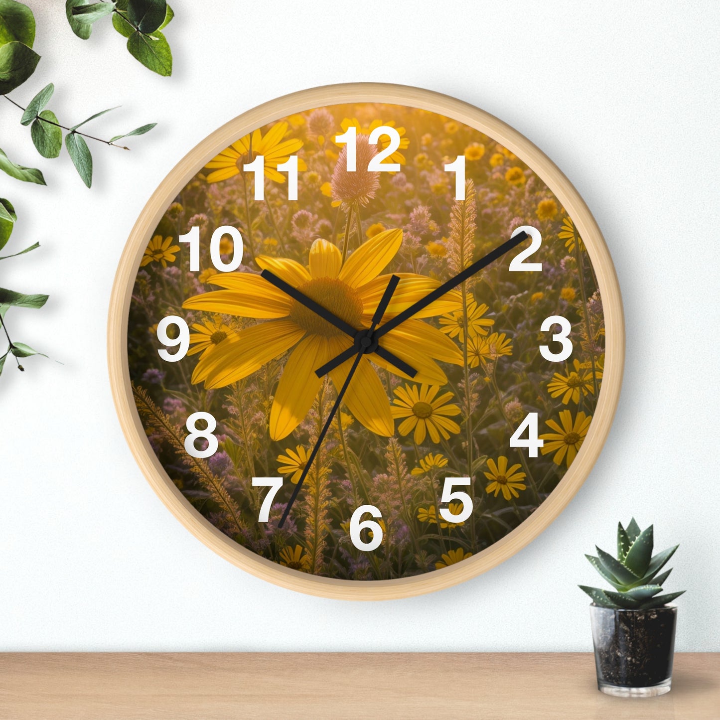 Narrow Leaf Wall Clock (SP Photography Collection)