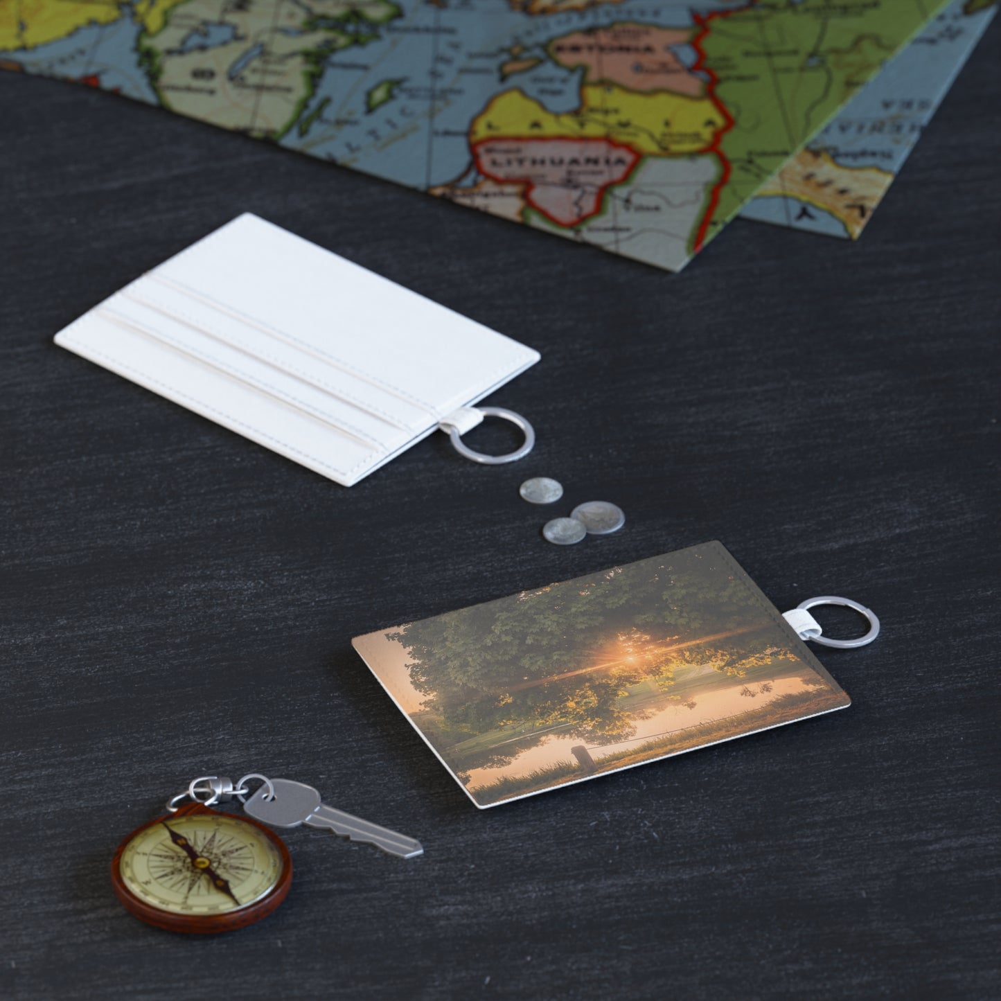 Sunset Pond Leather Card Holder (SP Photography Collection)