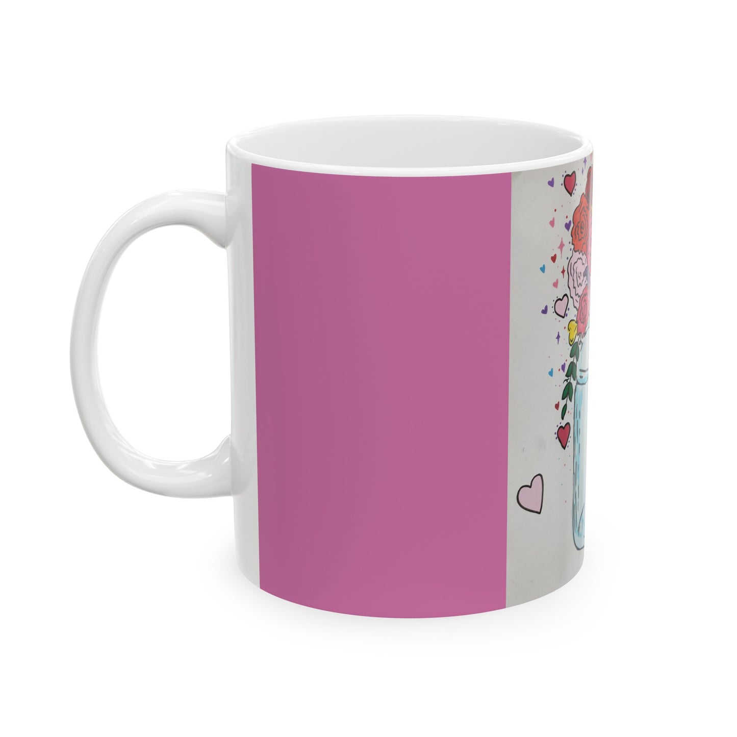 Valentines Day Ceramic Mug 11oz (Specialties Collection) PINK