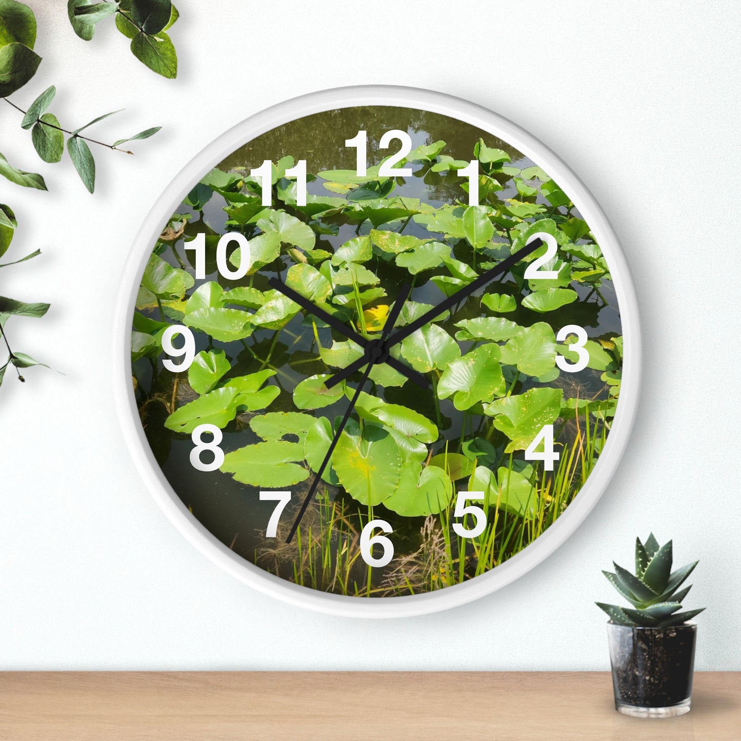 Lily Pad Wall Clock (B & J Collections)