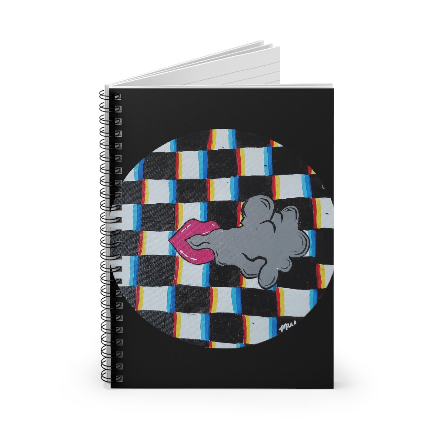 Smoke and Mirrors Spiral Notebook - Ruled Line (Peculiar Paintings Collection)