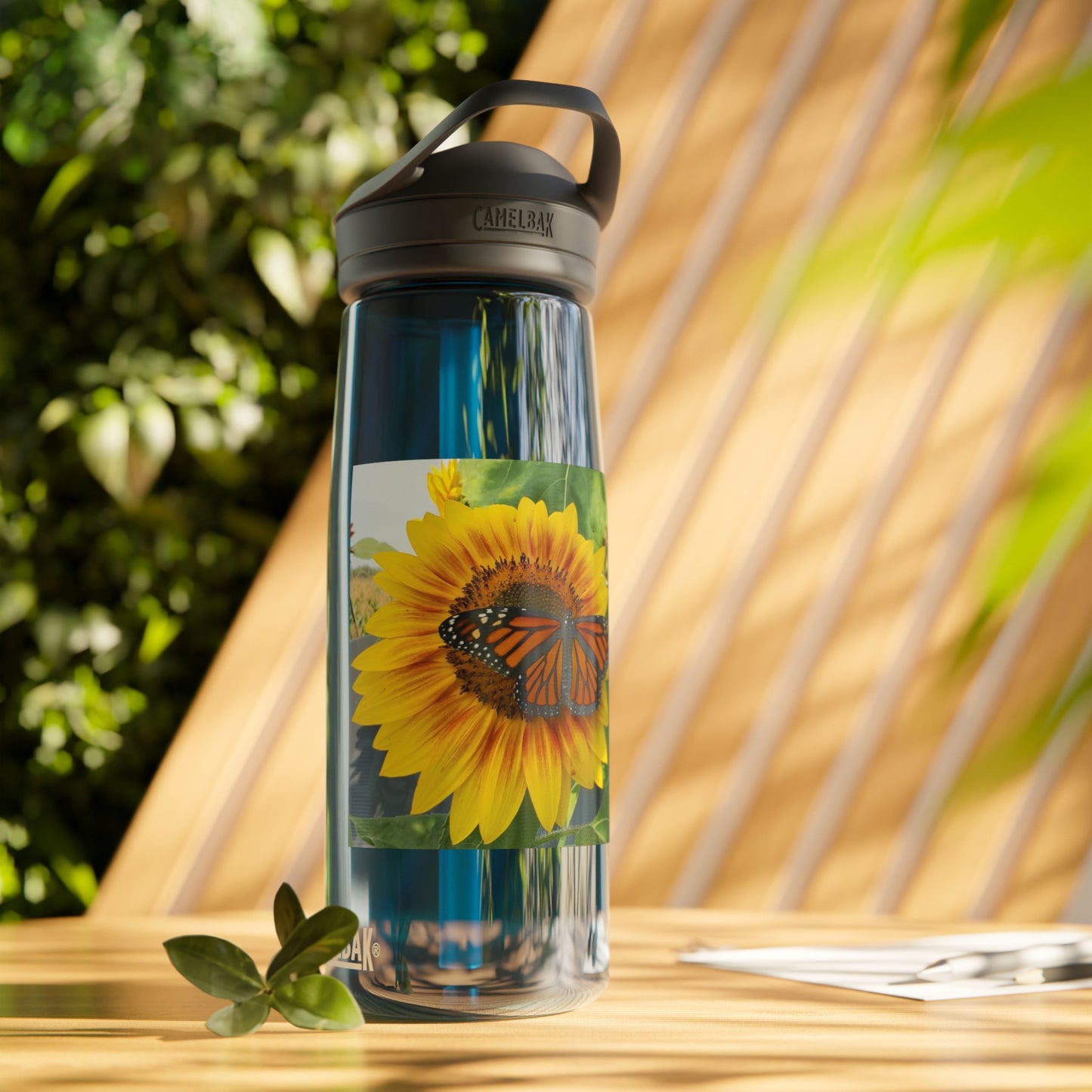 Happy Sunflower CamelBak Eddy®  Water Bottle, 25oz (Enchanted Exposures By Tammy Lyne)