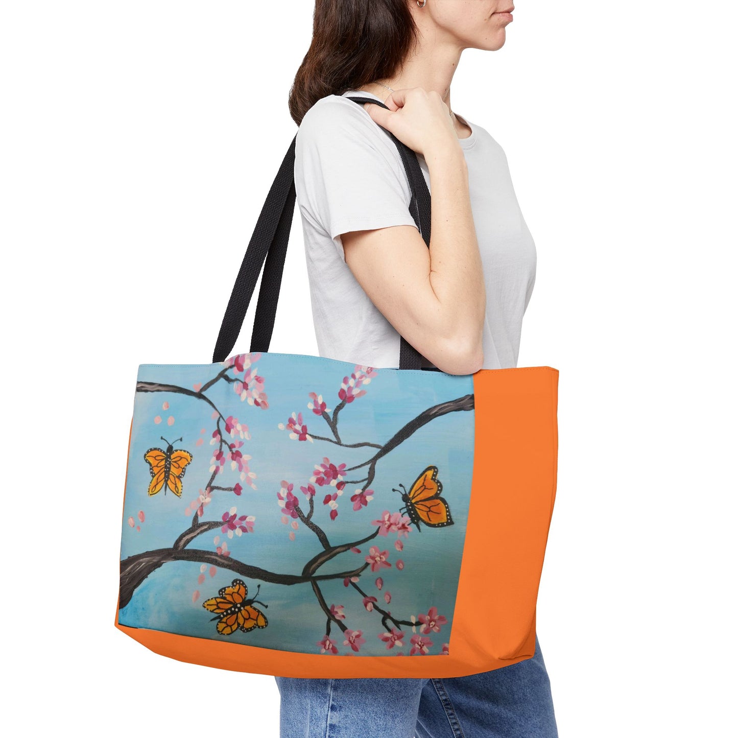 Monarchs Play Weekender Tote Bag (Brookson Collection) ORANGE