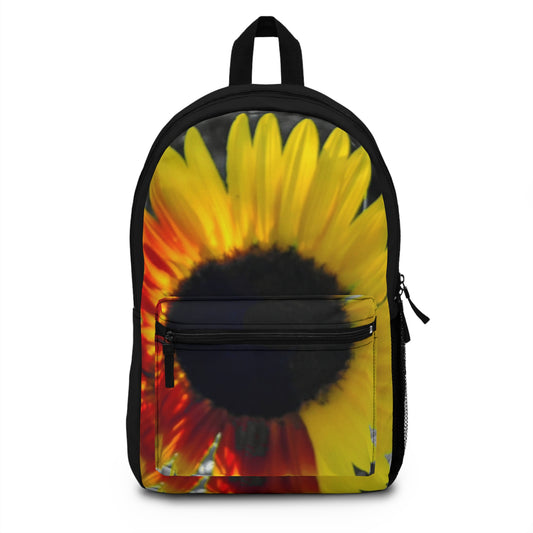 Mixed Sunflower Backpack  (Enchanted Exposures By Tammy Lyne) BLACK