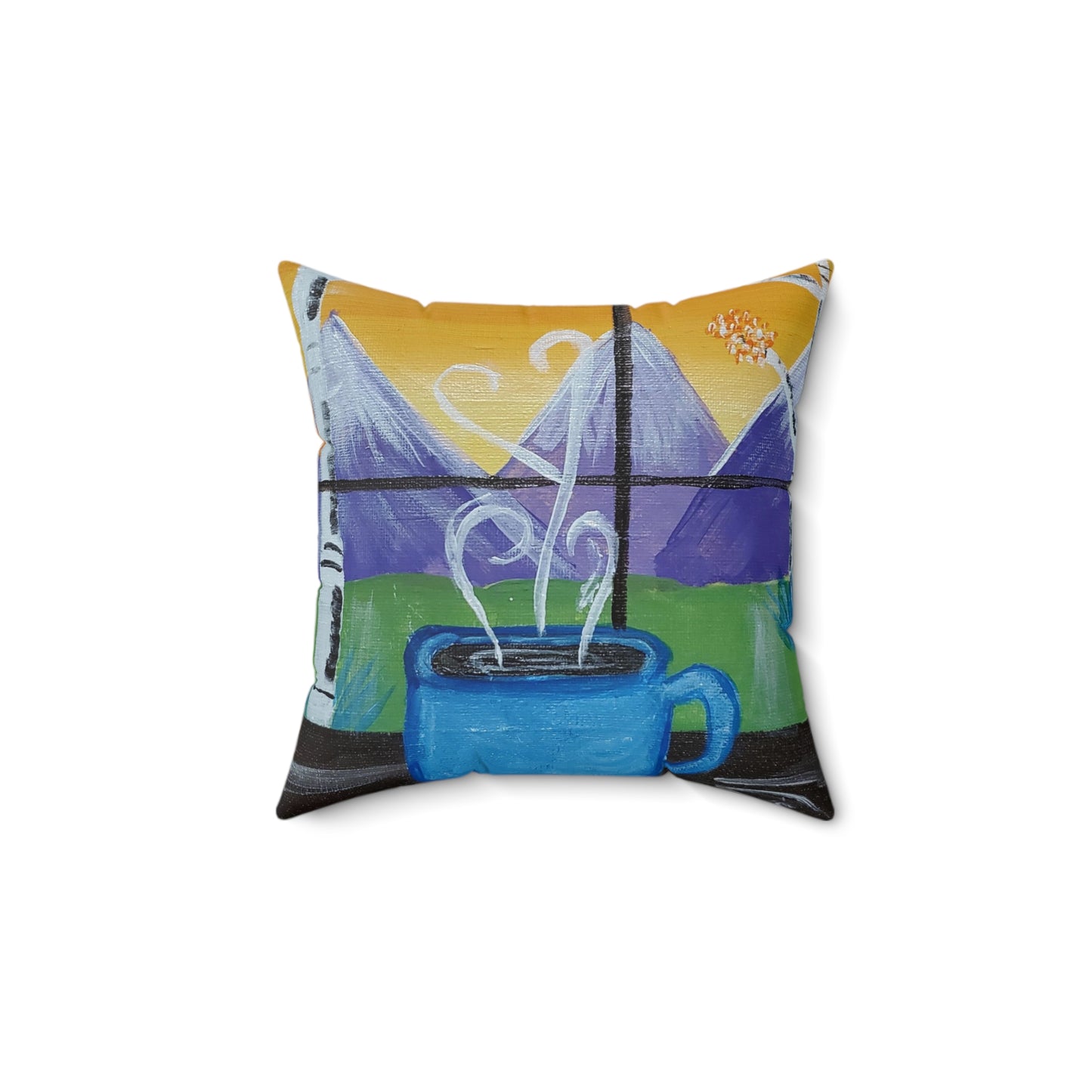 The Window Spun Polyester Square Pillow (Brookson Collection)