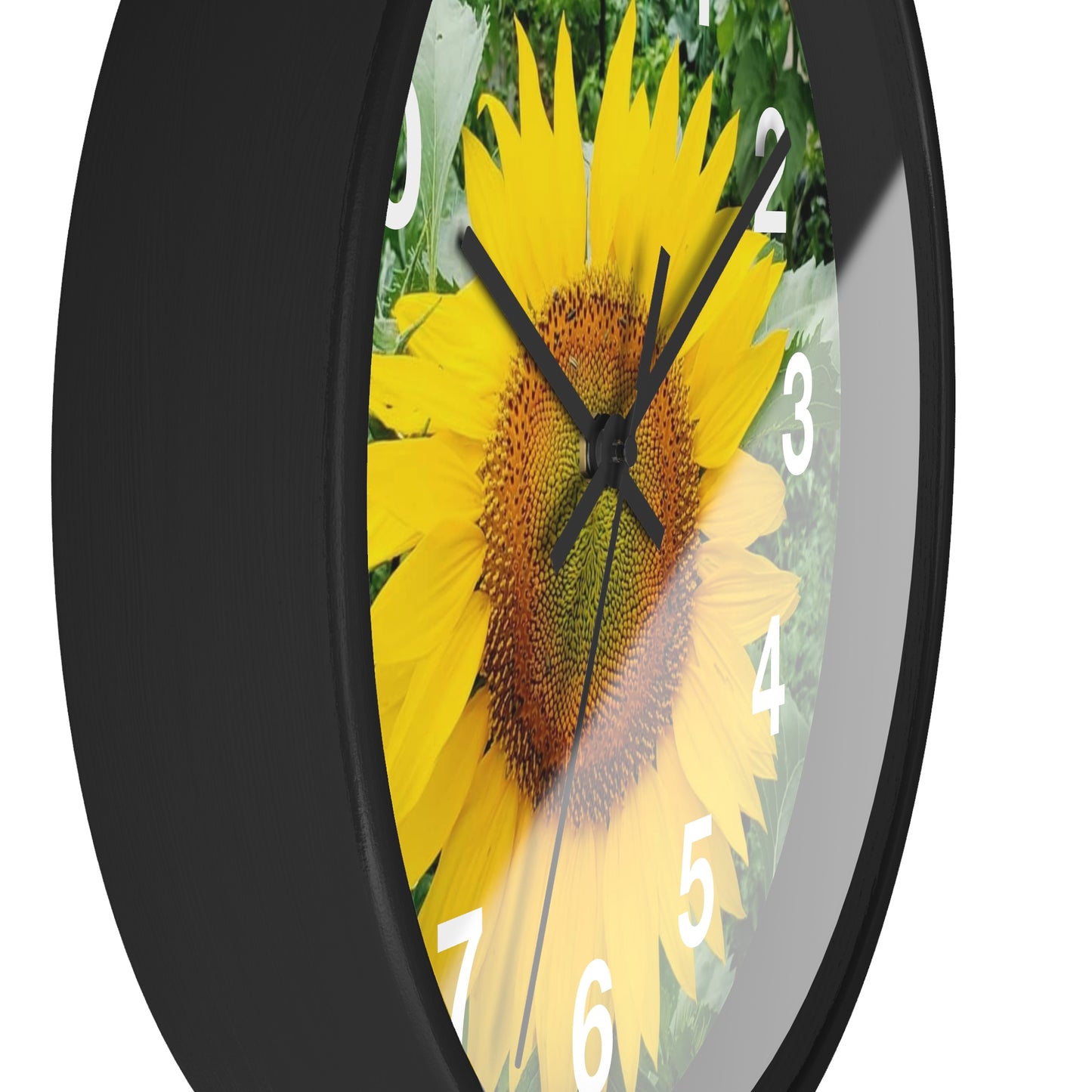 Yellow Sunflower Wall Clock (Enchanted Exposures By Tammy Lyne)