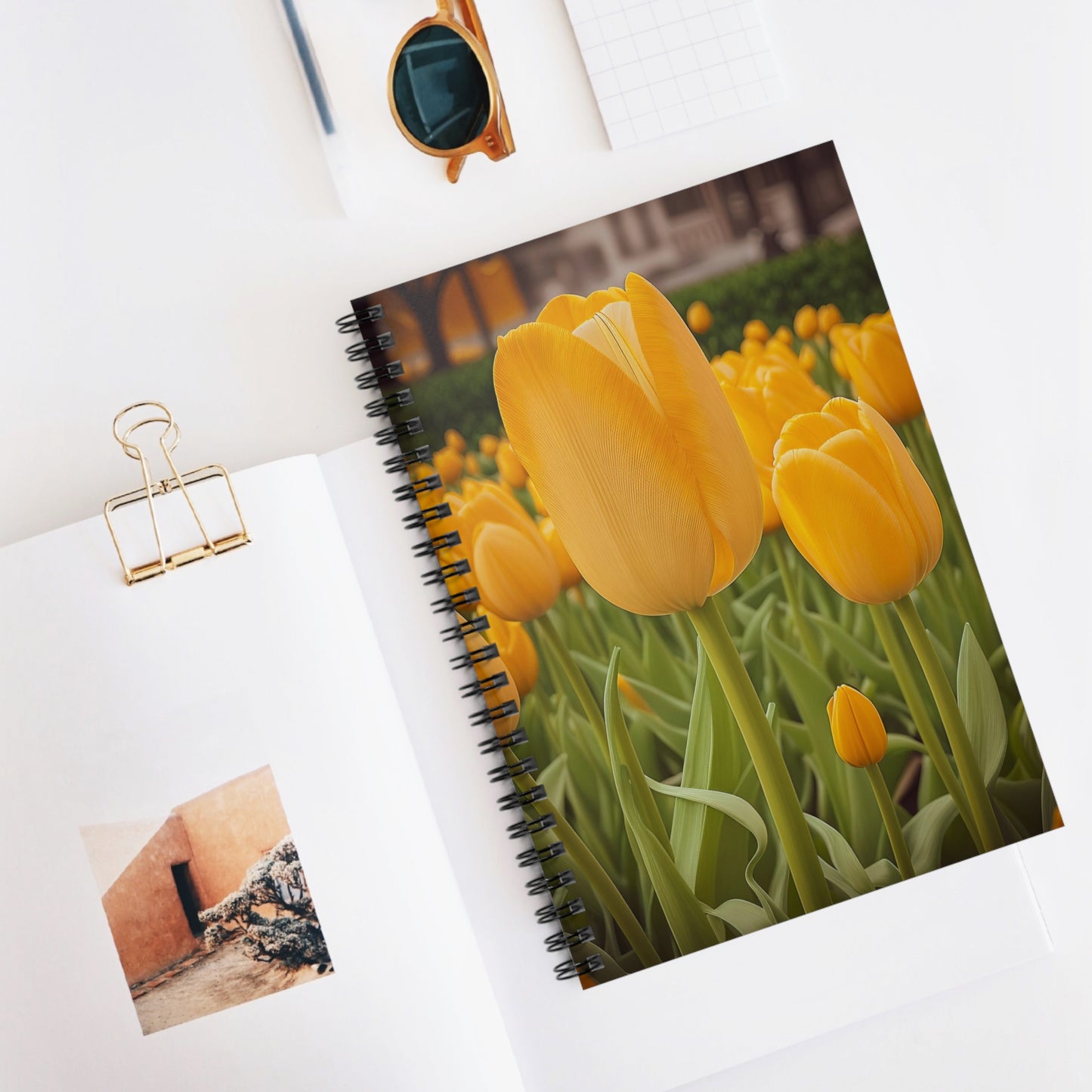 Yellow Tulip Spiral Notebook (SP Photography Collection)