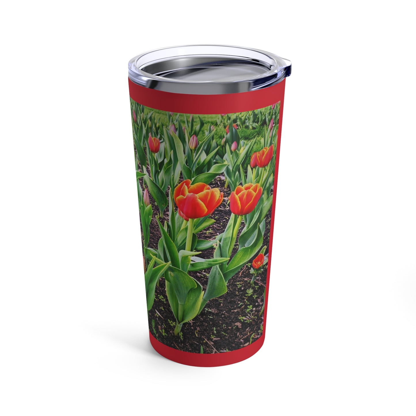 Red Tulips Tumbler 20oz (SP Photography Collection) RED