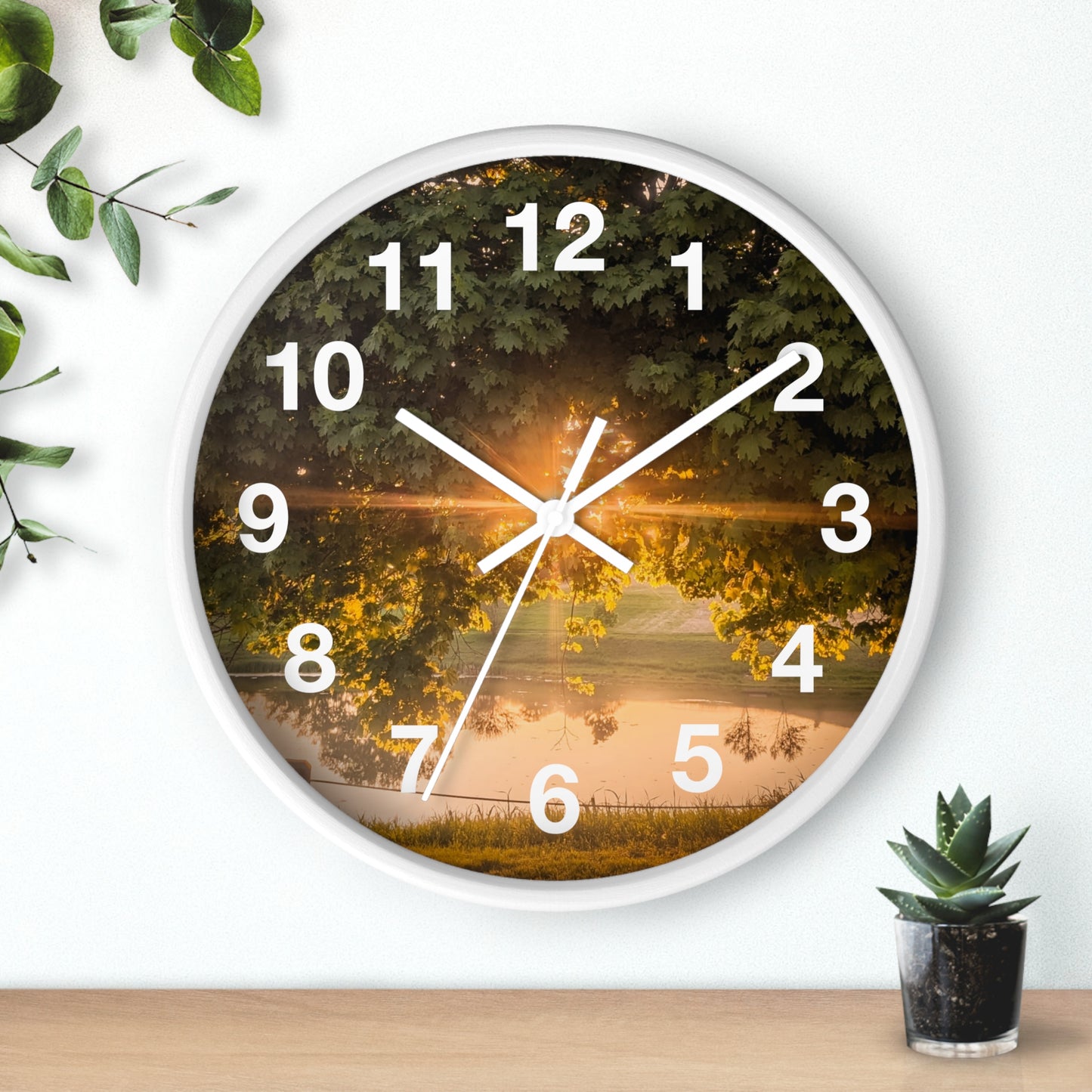 Sunset Pond Clock (SP Photography Collection)