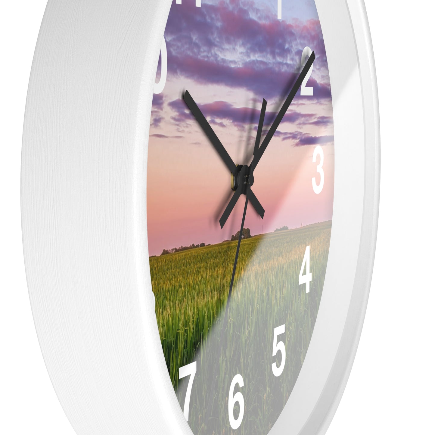 Corn Field Sunset Clock (SP Photography Collection)