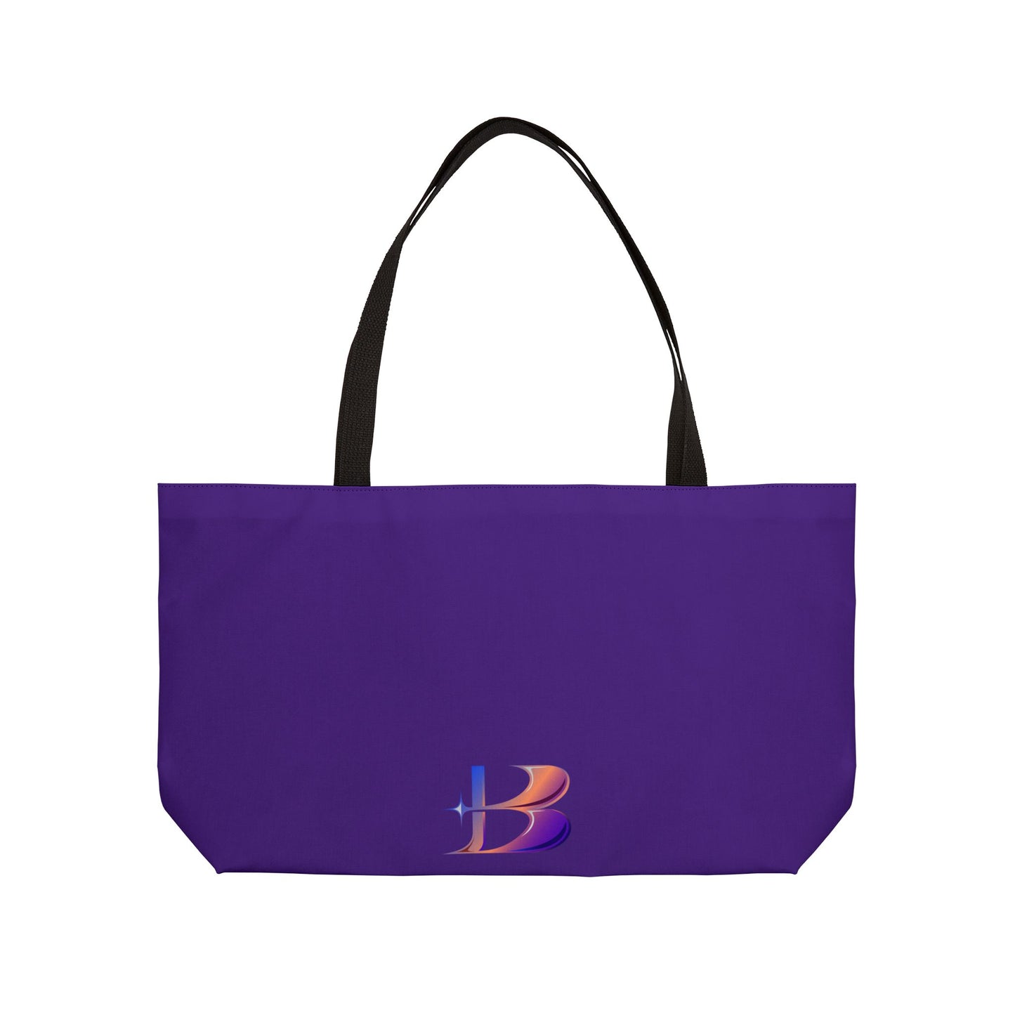 Purple Flower Weekender Tote Bag (Brookson Collection) PURPLE