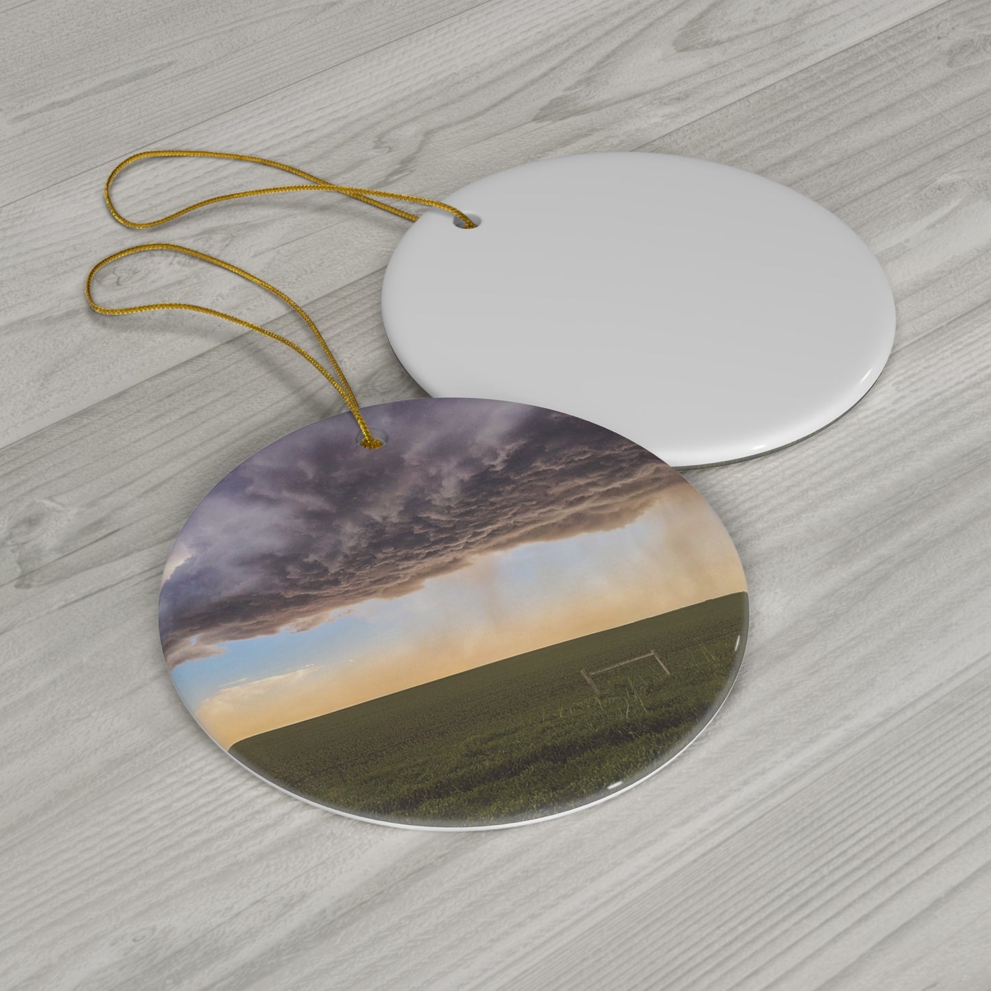 Thunder Clouds Ceramic Ornament (SP Photography Collection)