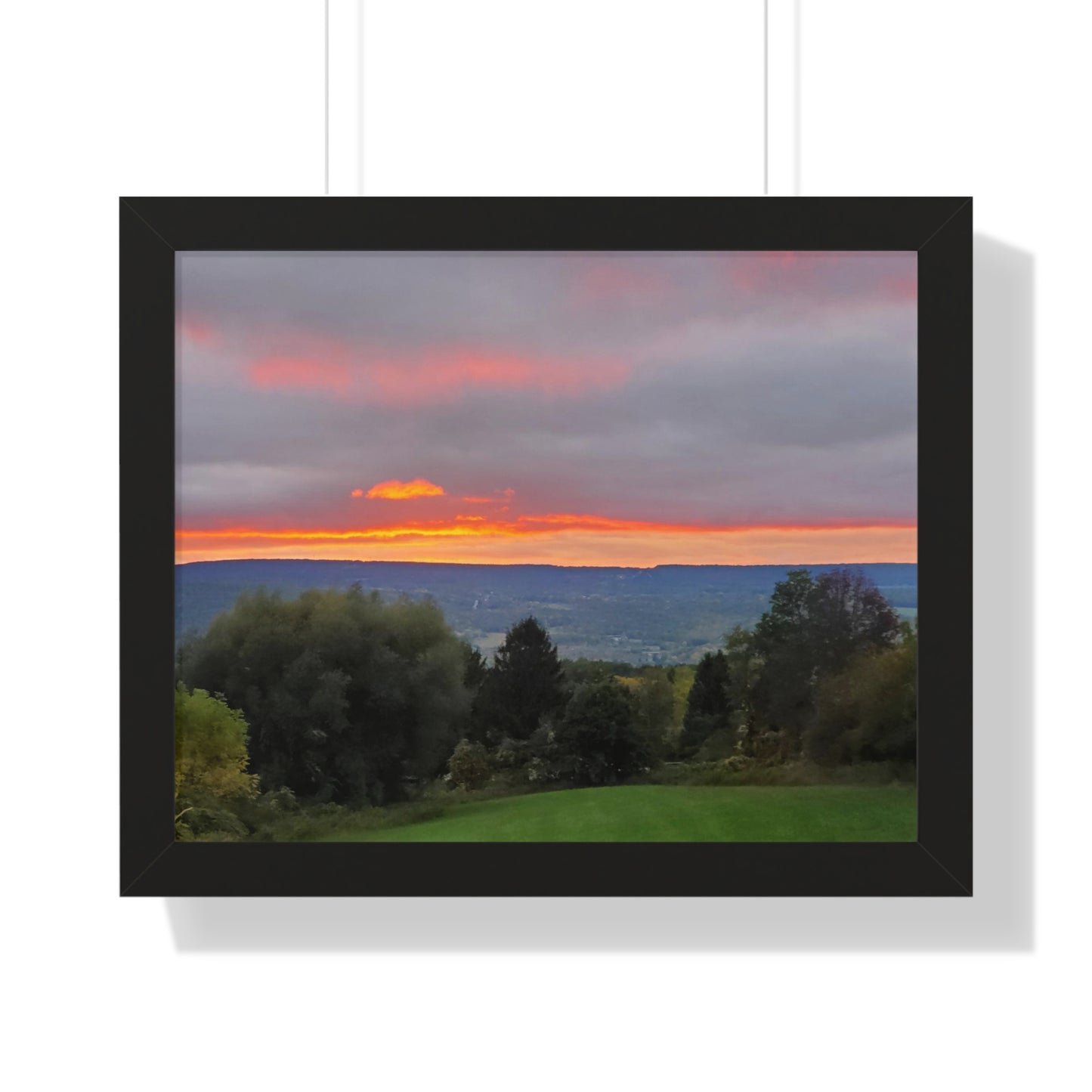 Purple Sunset Framed Horizontal Poster (B & J Collections)