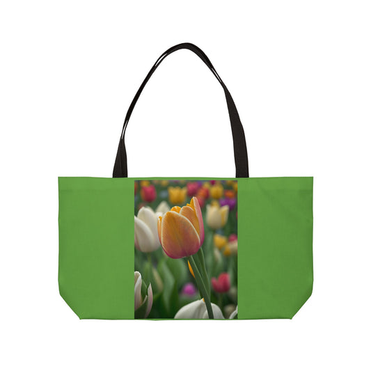 Orange Tulip Weekender Tote Bag (SP Photography Collection) GREEN