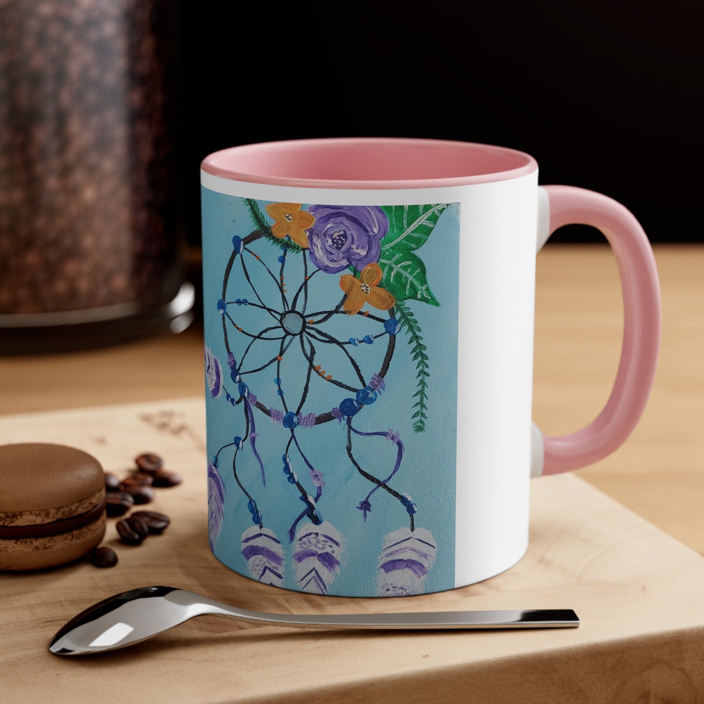 Sweet Dreams Accent Coffee Mug, 11oz (Brookson Collection) PINK