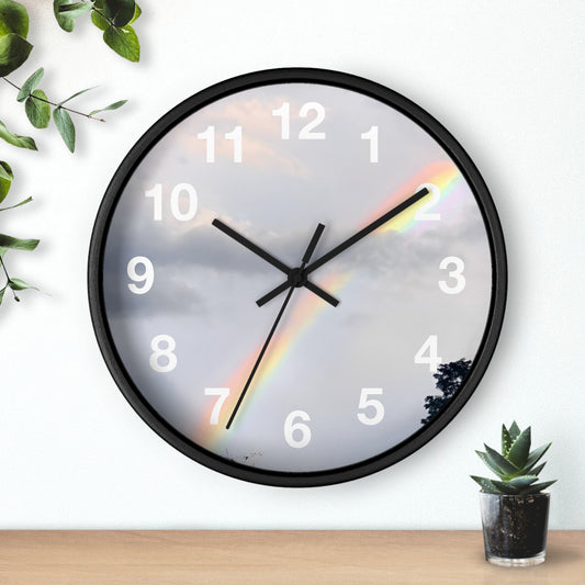 Rainbow Wall Clock (Enchanted Exposures By Tammy Lyne)