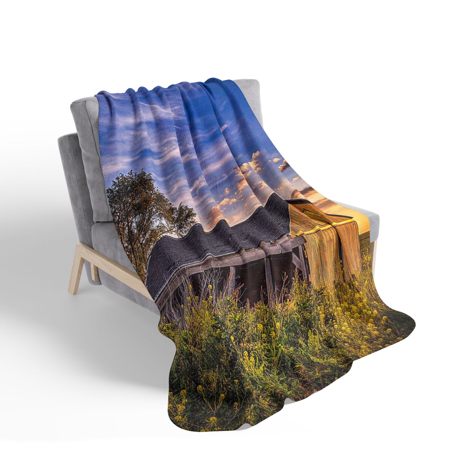 Beautiful Barn Fleece Sherpa Blanket (SP Photography Collection)