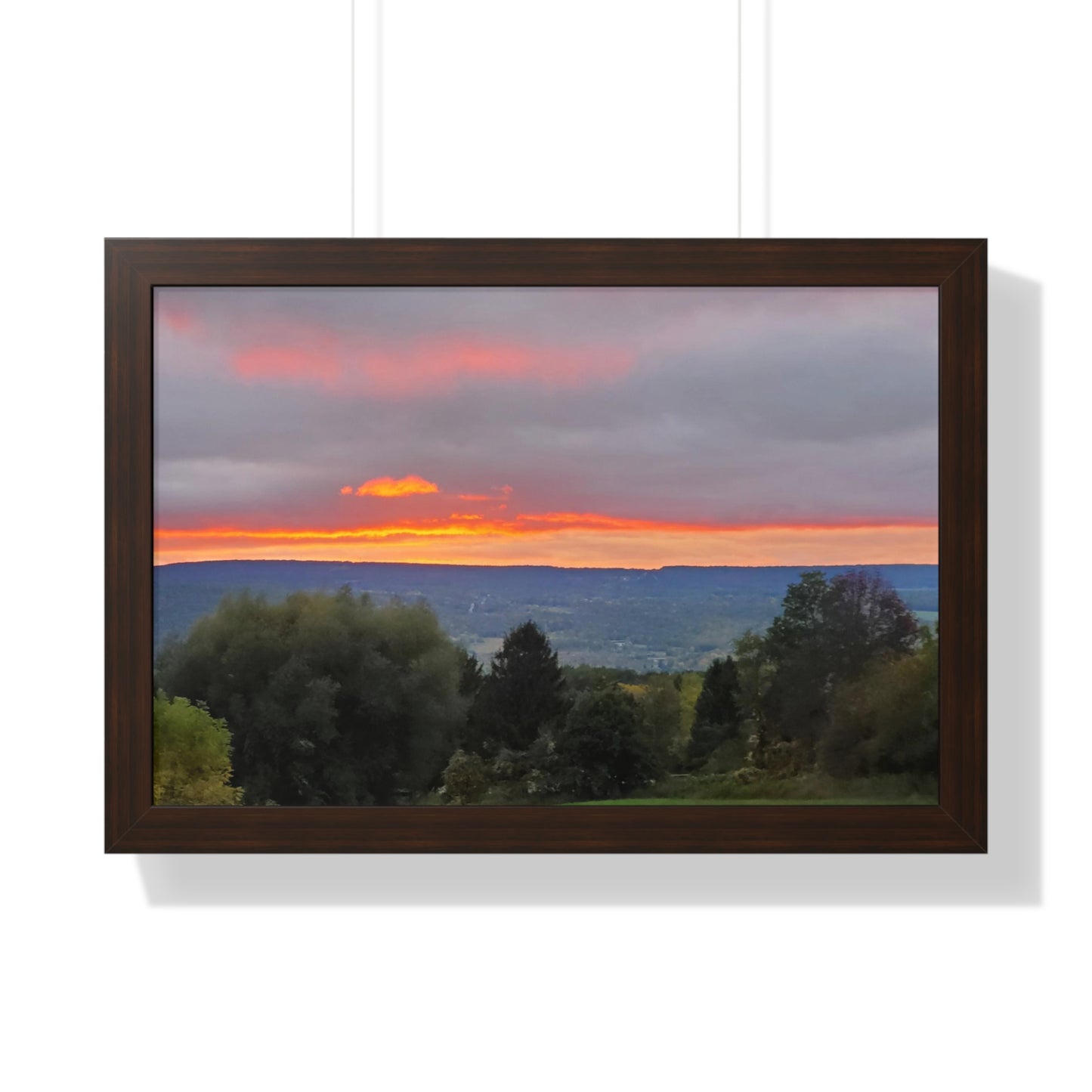 Purple Sunset Framed Horizontal Poster (B & J Collections)