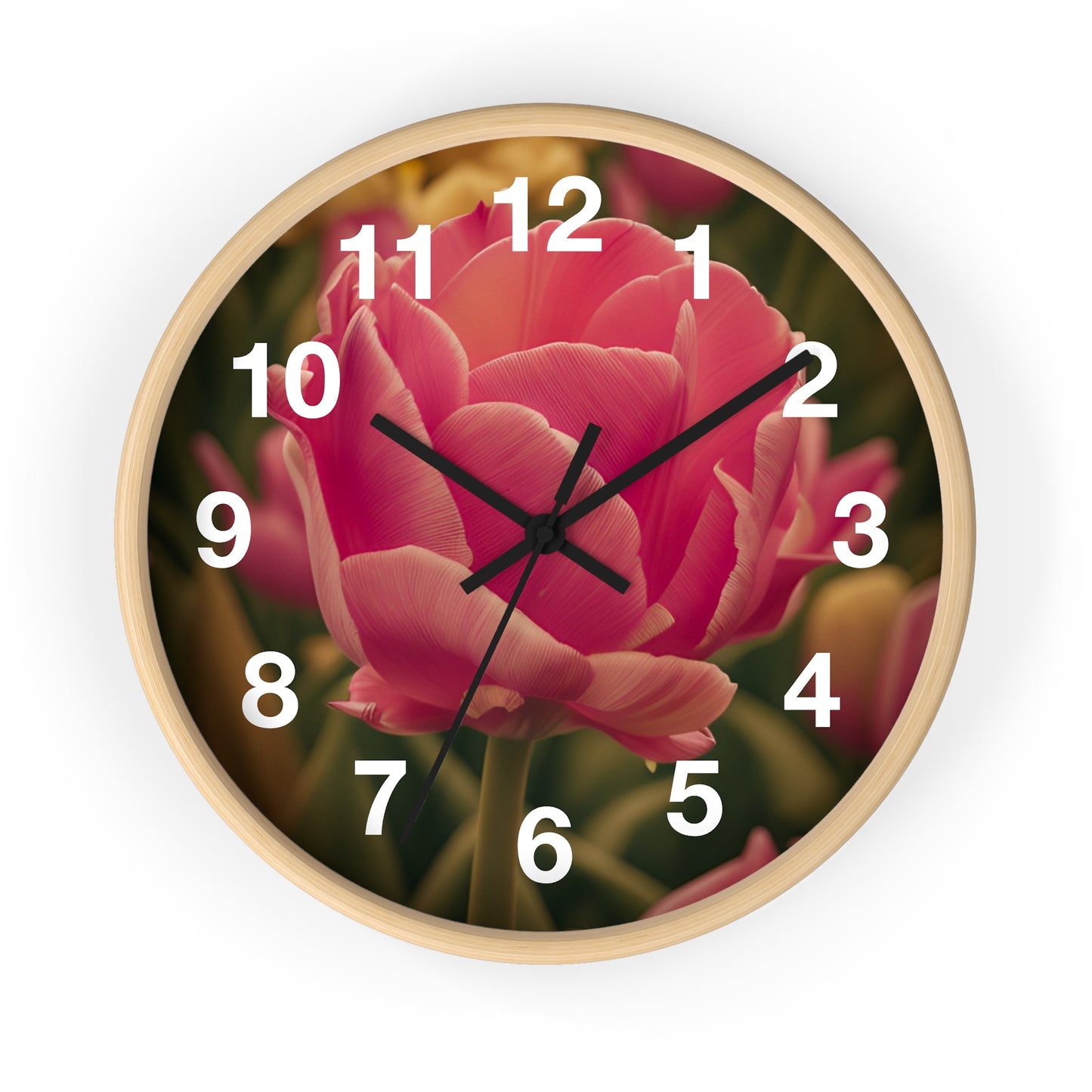 Pink Buttercup Clock (SP Photography Collection)