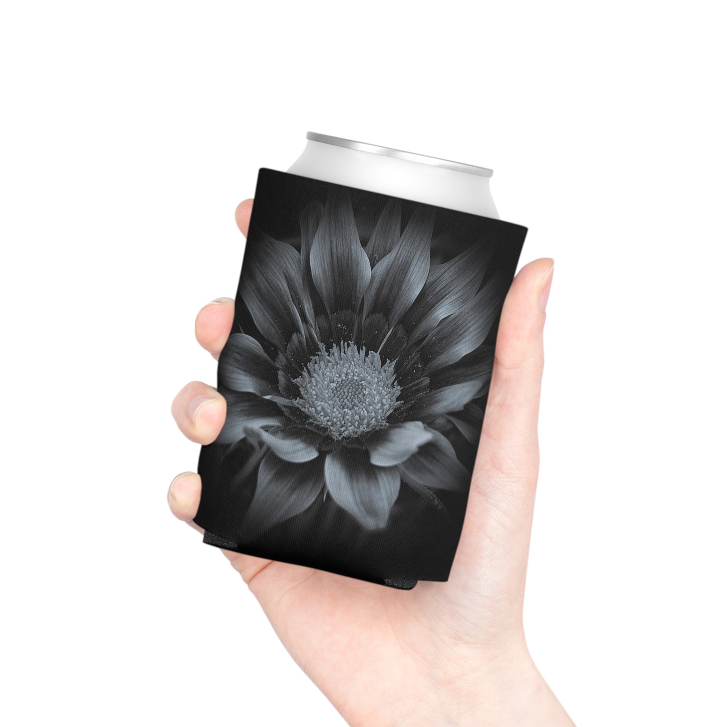 Midnight Bloom Can Regular Cooler Sleeve (SP Photography Collection) BLACK